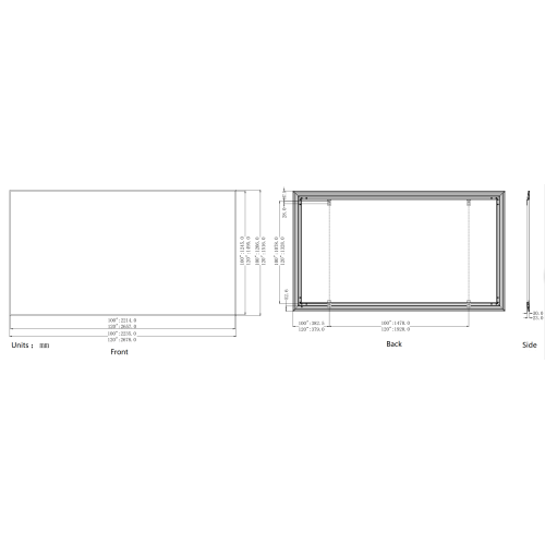 120 -Zoll -Heimkino für Ultra Short Throw Projector